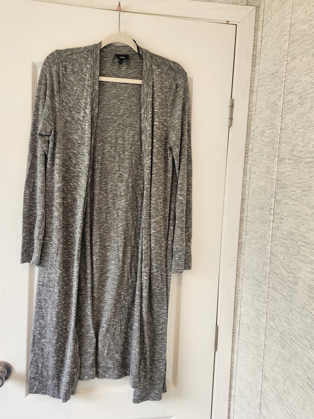 Mossimo Supply Co. Gray Open-Front Longline Cardigan L Euc